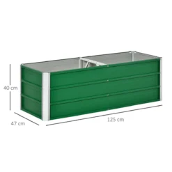 Outsunny Arriate De Jardín De Acero Incluye Guantes Huerto Urbano Jardinera Macetero Rectangular Para Cultivos Plantas Flores Para Terraza Balcón Exterior 125x47x40 Cm Verde 10 Outsunny Arriate De Jardín De Acero Incluye Guantes Huerto Urbano Jardinera Macetero Rectangular Para Cultivos Plantas Flores Para Terraza Balcón Exterior 125x47x40 Cm Verde -Ofertas Verdi Jar Tienda f60f794c5054972742a063cd85b60c6c6878f069 7a9fa00909424c0ebad7385c5cc520ad