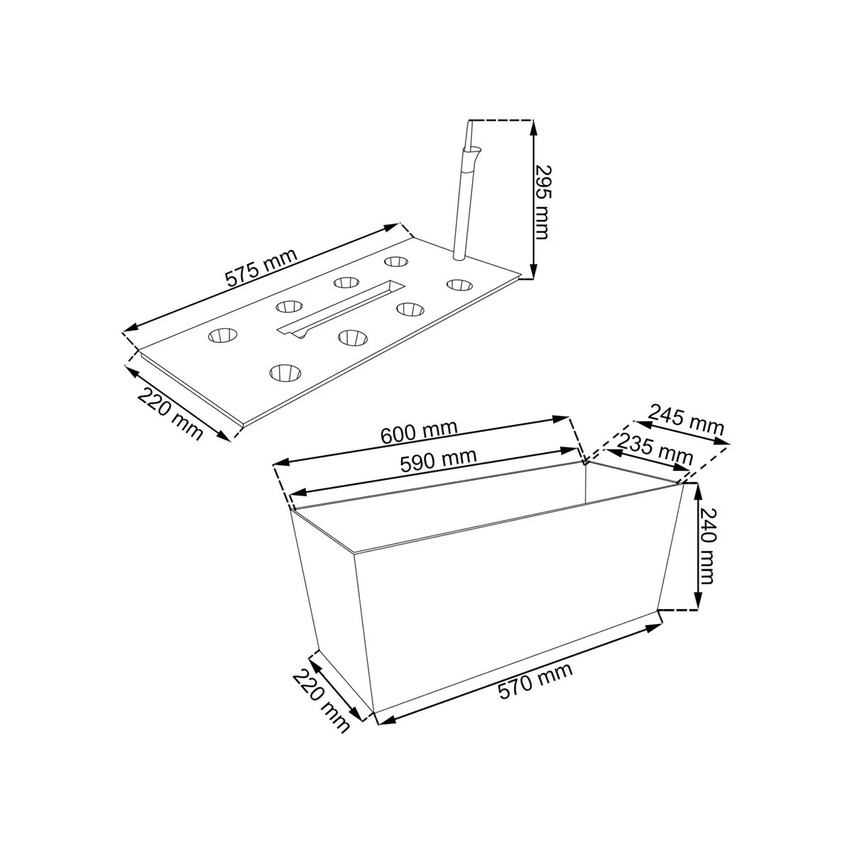 Prosperplast Jardinera Rato 30 Litros Con Riego En Color Blanco 60 X 25 X 24 Cm 5 Prosperplast Jardinera Rato 30 Litros Con Riego En Color Blanco 60 X 25 X 24 Cm - Imagen 5